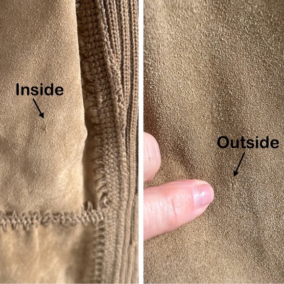 Banana Republic Brown Suede Sweater Jacket Vintage Y2K - Picture 8 of 8